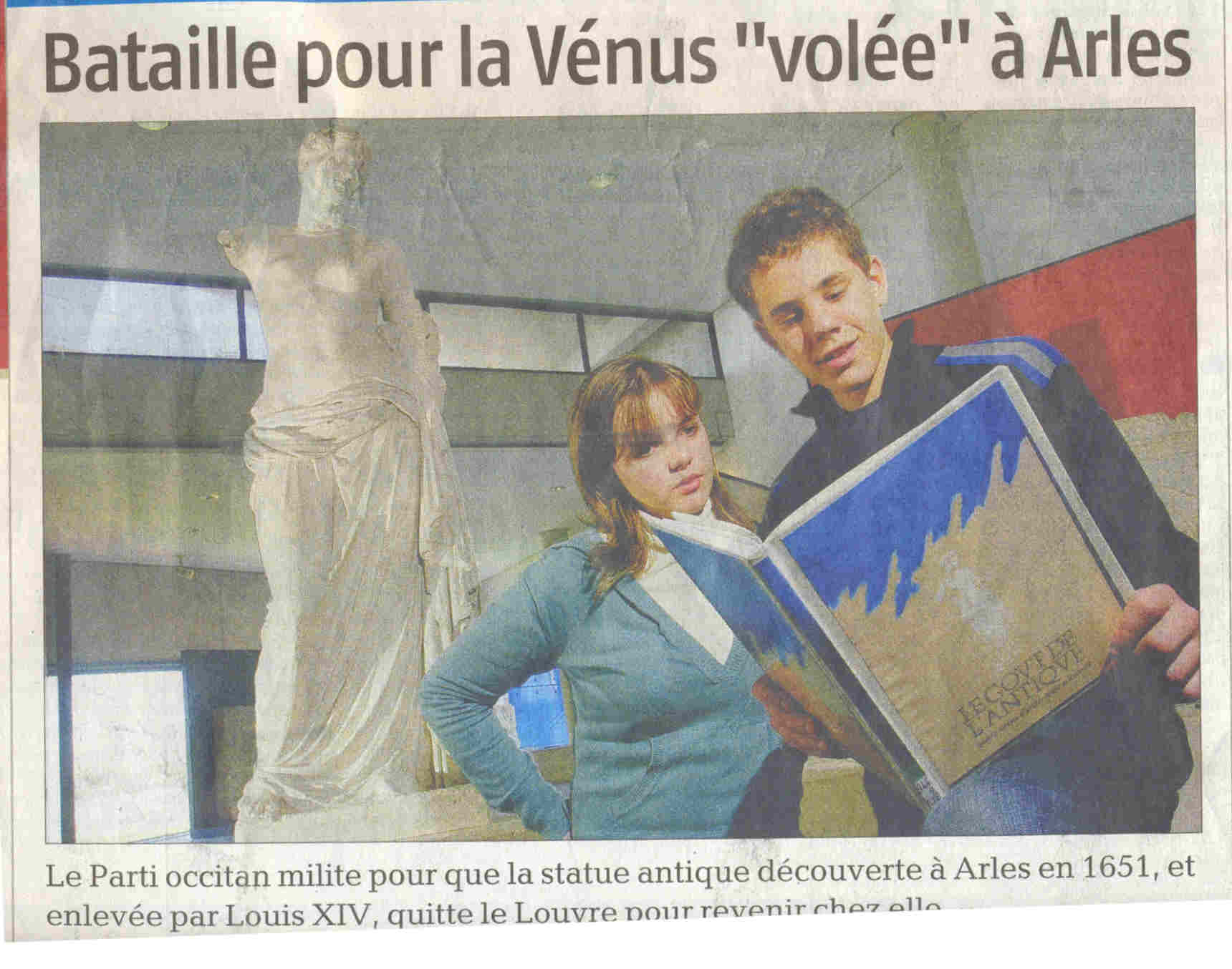 La Provence 12/02/2007 en une !