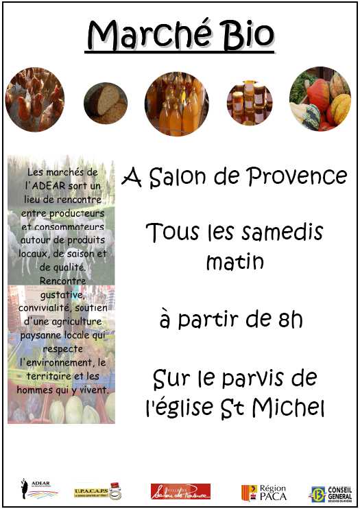 Nouveau march bio  Salon de Provence